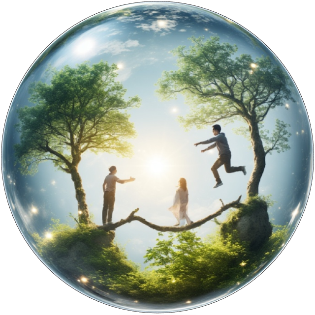 Bridge of Light Collective - Earth 20 Education Cristal Hub Sphere Transparent